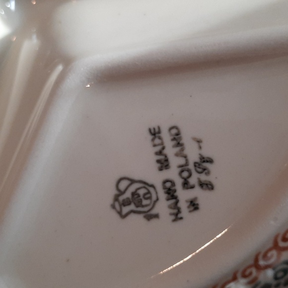 Polish Pottery Divided Server - Picture 4 of 5